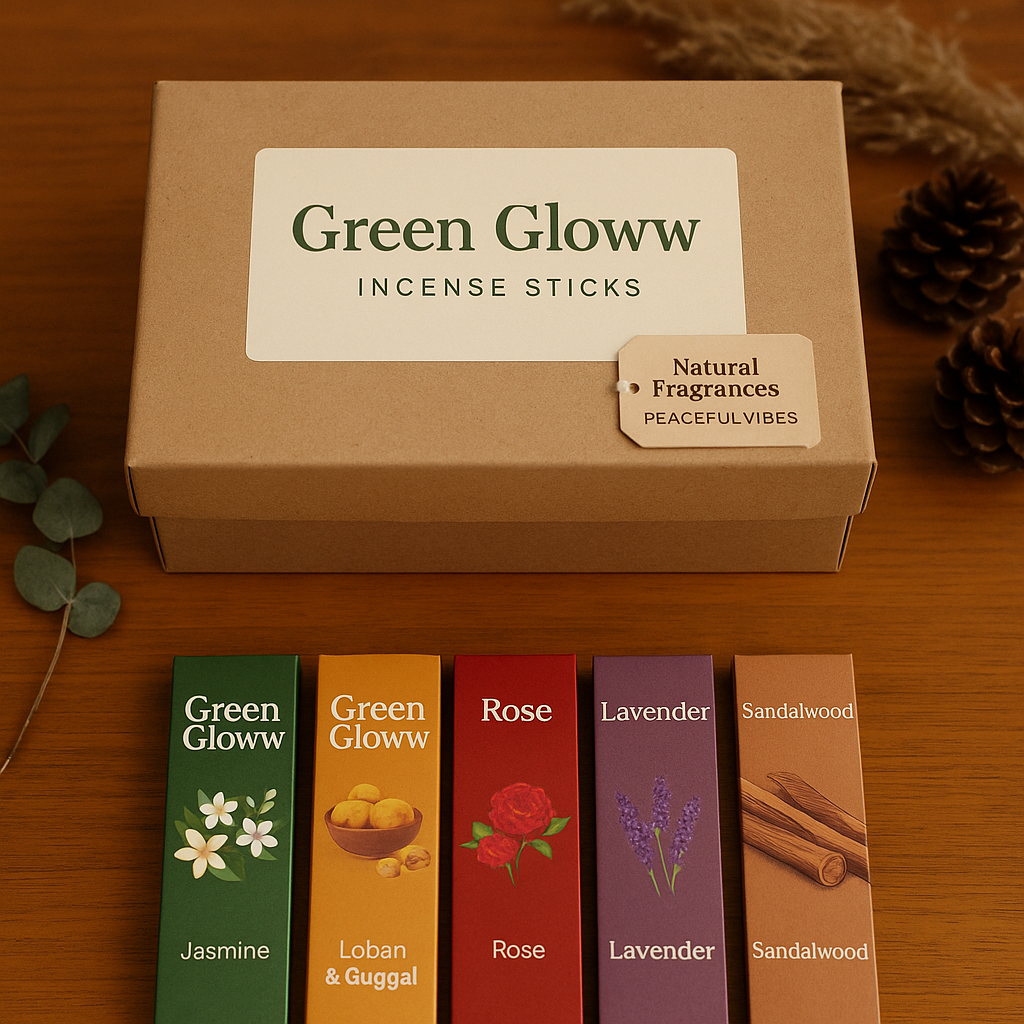eco friendly packaging of green gloww
